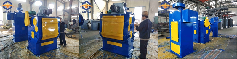 China Small Rubber Belt Shot Blasting Machine Shipment